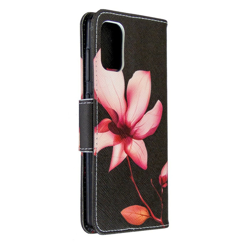 Housse Samsung Galaxy A41 Fleur Rose Housse Samsung Galaxy A41 Fleur Rose