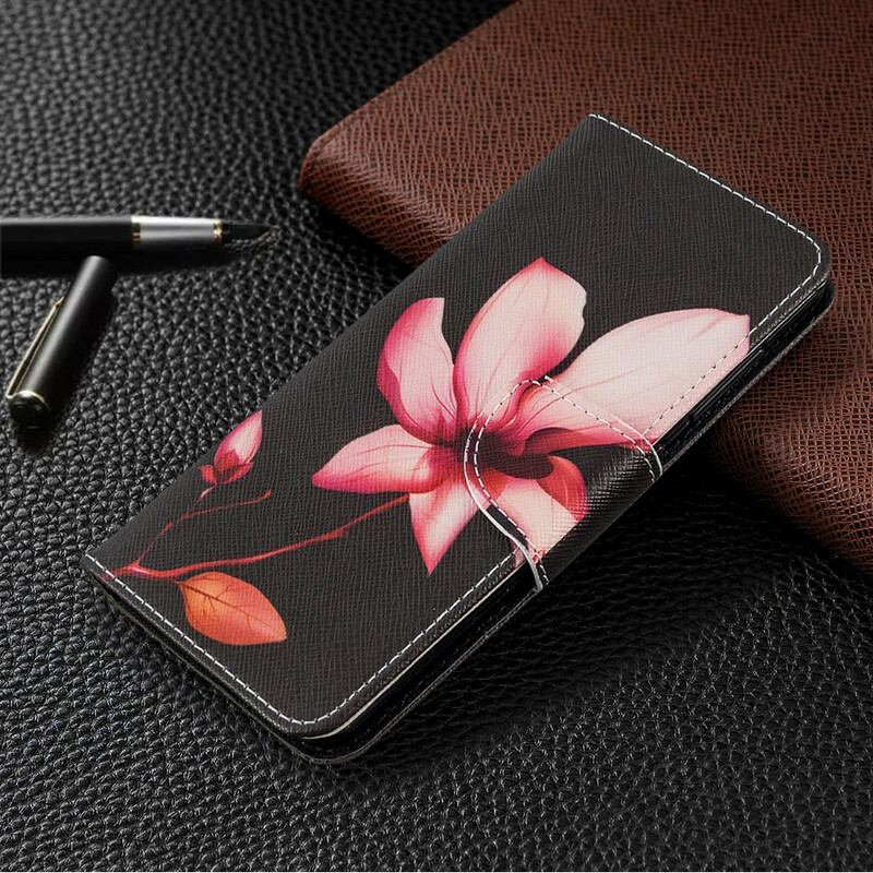 Housse Samsung Galaxy A41 Fleur Rose
