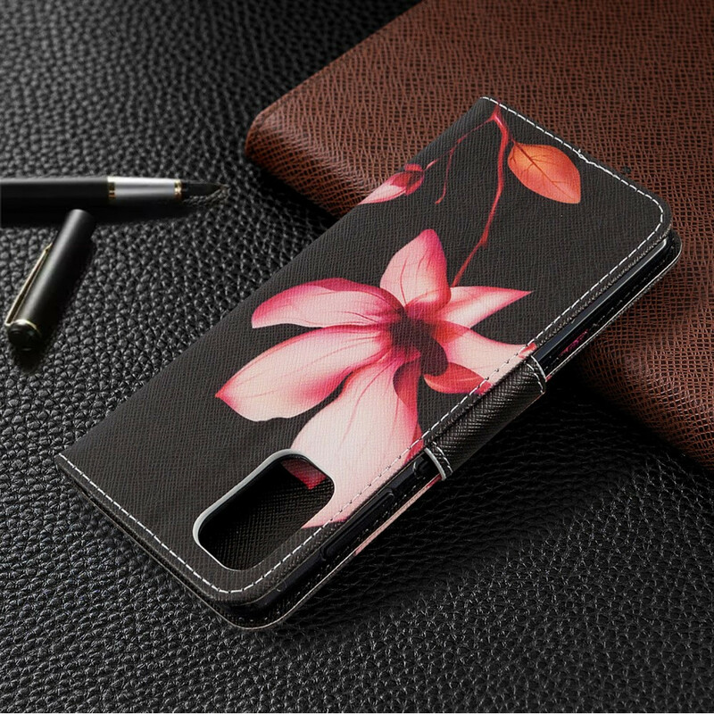 Housse Samsung Galaxy A41 Fleur Rose Housse Samsung Galaxy A41 Fleur Rose