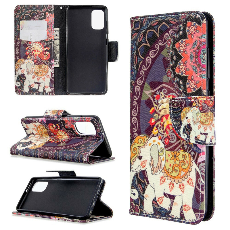 Housse Samsung Galaxy A41 Éléphant Indien Housse Samsung Galaxy A41 Éléphant Indien