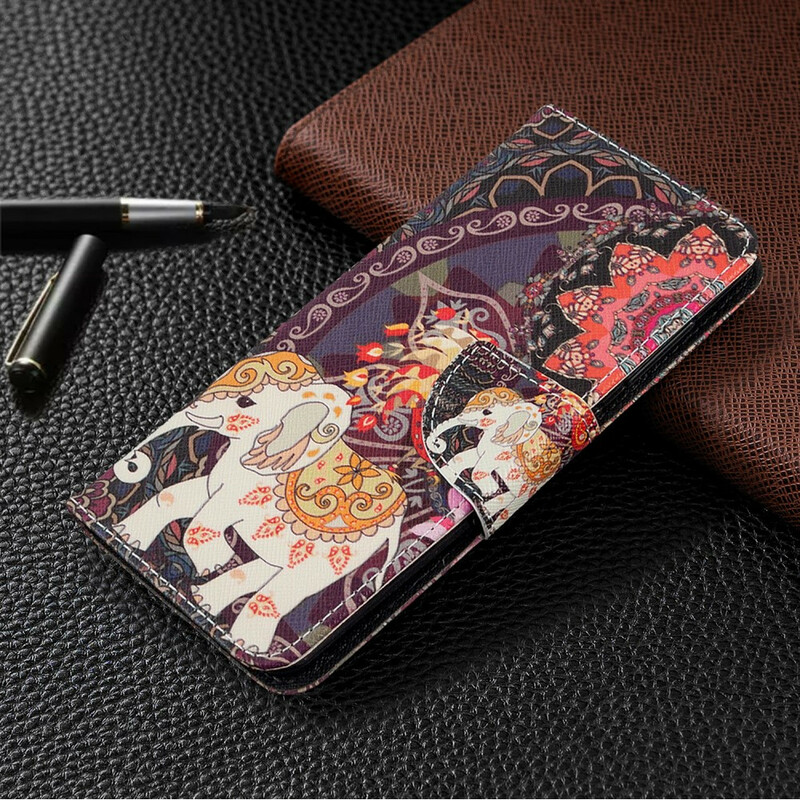 Housse Samsung Galaxy A41 Éléphant Indien Housse Samsung Galaxy A41 Éléphant Indien
