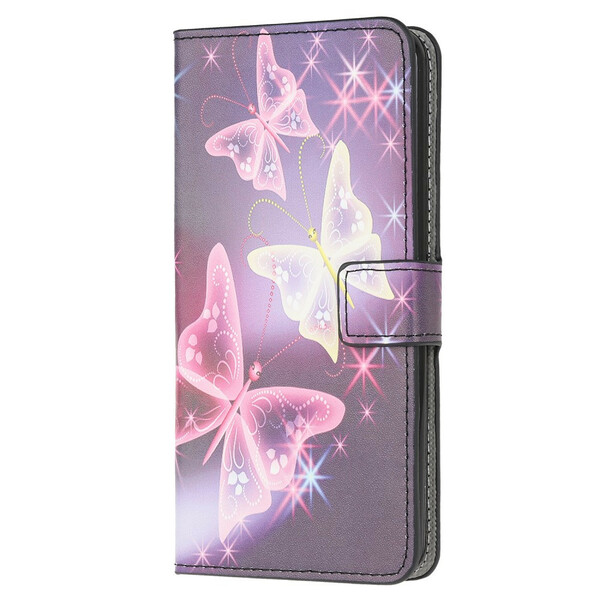 Housse Samsung Galaxy A41 Papillons et Fleurs