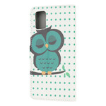 Housse Samsung Galaxy A41 Hibou Endormi Housse Samsung Galaxy A41 Hibou Endormi