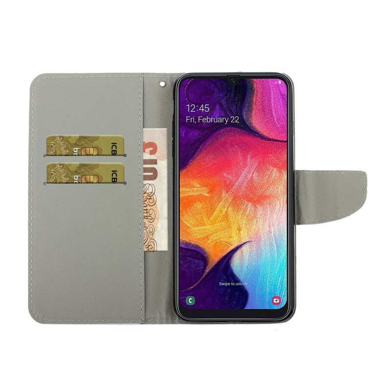 Housse Samsung Galaxy A41 Marguerites à Lanière Housse Samsung Galaxy A41 Marguerites à Lanière