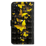 Housse Samsung Galaxy A41 Papillons Jaunes Housse Samsung Galaxy A41 Papillons Jaunes