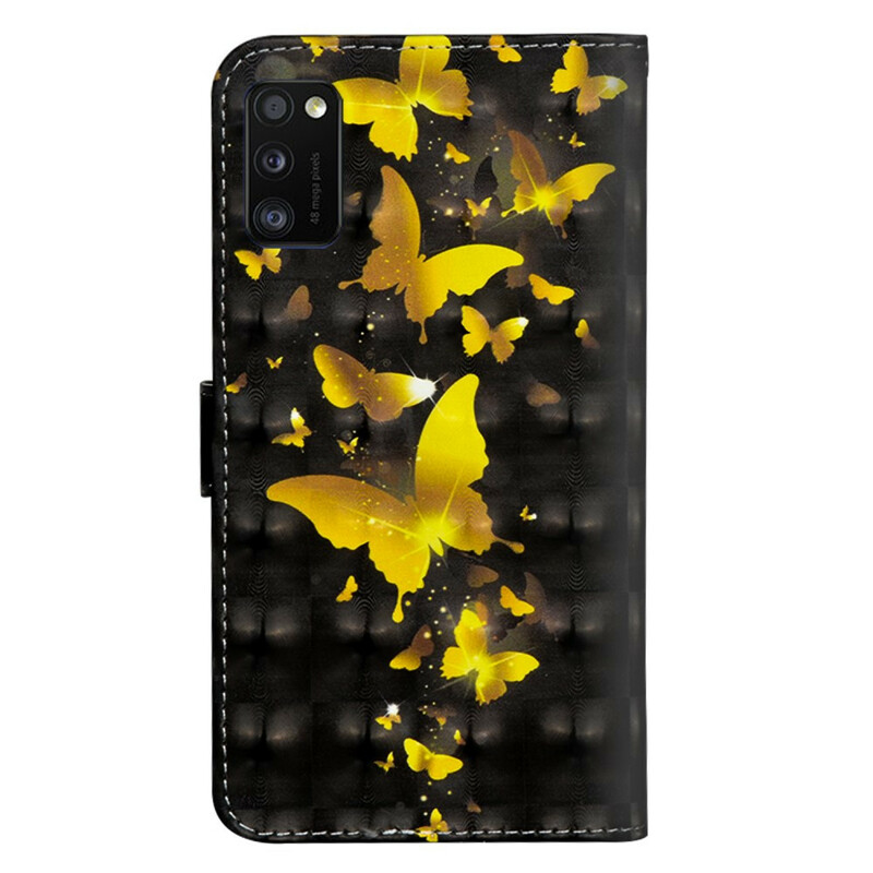 Housse Samsung Galaxy A41 Papillons Jaunes Housse Samsung Galaxy A41 Papillons Jaunes