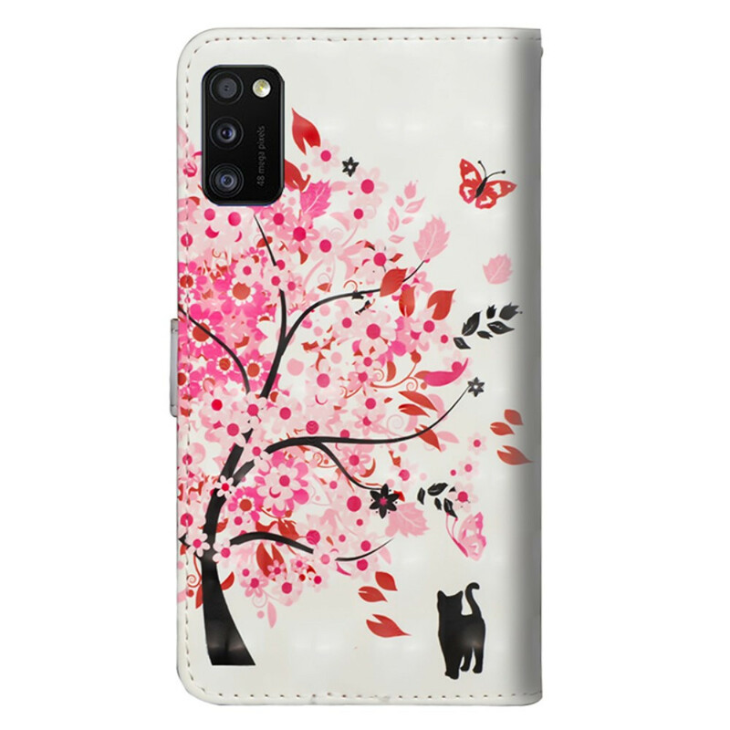 Housse Samsung Galaxy A41 Arbre Rose