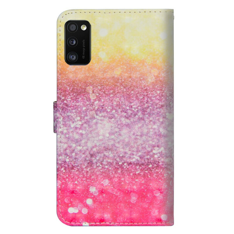 Housse Samsung Galaxy A41 Dégradé Paillettes Magentas Housse Samsung Galaxy A41 Dégradé Paillettes Magentas