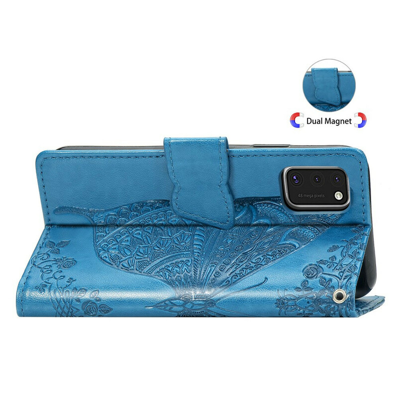 Housse Samsung Galaxy A41 Demi Papillons Housse Samsung Galaxy A41 Demi Papillons