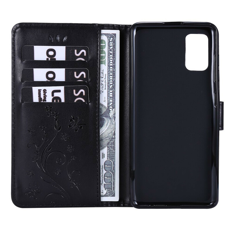 Housse Samsug Galaxy A41 Papillons et Fleurs Housse Samsug Galaxy A41 Papillons et Fleurs