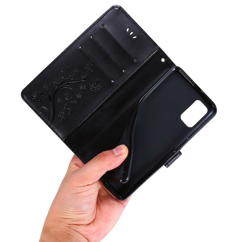 Housse Samsug Galaxy A41 Papillons et Fleurs Housse Samsug Galaxy A41 Papillons et Fleurs
