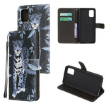 Housse Samsung Galaxy A41 Léopard à Lanière Housse Samsung Galaxy A41 Léopard à Lanière