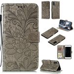 Housse Samsung Galaxy A41 Fleurs Tribales à Lanière Housse Samsung Galaxy A41 Fleurs Tribales à Lanière