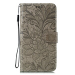 Housse Samsung Galaxy A41 Fleurs Tribales à Lanière Housse Samsung Galaxy A41 Fleurs Tribales à Lanière