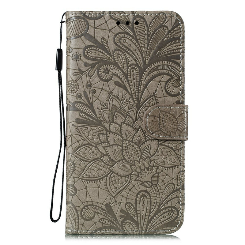 Housse Samsung Galaxy A41 Fleurs Tribales à Lanière Housse Samsung Galaxy A41 Fleurs Tribales à Lanière