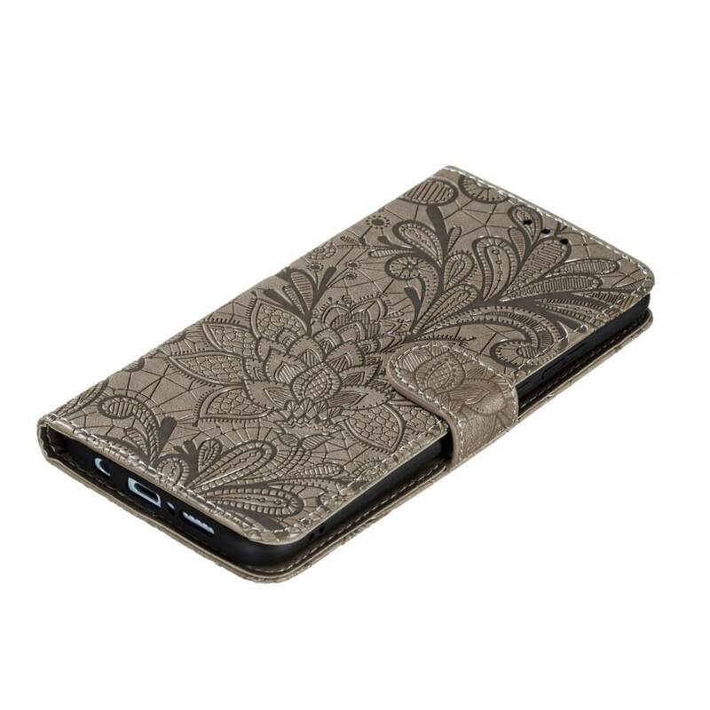 Housse Samsung Galaxy A41 Fleurs Tribales à Lanière Housse Samsung Galaxy A41 Fleurs Tribales à Lanière