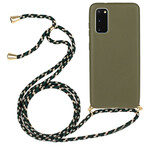 Coque Samsung Galaxy S20 Silicone avec Cordon Coloré Coque Samsung Galaxy S20 Silicone avec Cordon Coloré