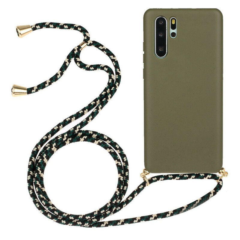 Coque Huawei P30 Pro Silicone avec Cordon Coloré