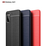 Coque Samsung Galaxy A41 Effet Cuir Litchi Double Line Coque Samsung Galaxy A41 Effet Cuir Litchi Double Line