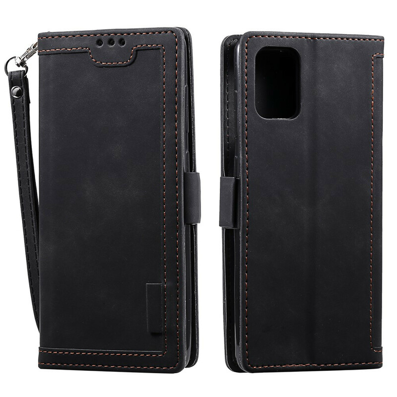 Housse Samsung Galaxy A41 Simili Cuir Bicolore Contours Renforcés Housse Samsung Galaxy A41 Simili Cuir Bicolore Contours Renforcés
