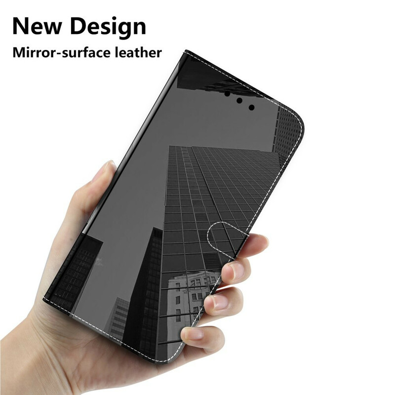 Housse Samsung Galaxy A41 Simili Cuir Couverture MIroir Housse Samsung Galaxy A41 Simili Cuir Couverture MIroir