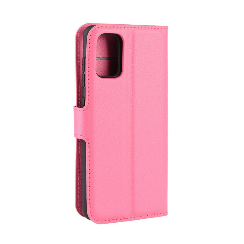 Housse Samsung Galaxy A41 Effet Cuir Litchi Classique Housse Samsung Galaxy A41 Effet Cuir Litchi Classique