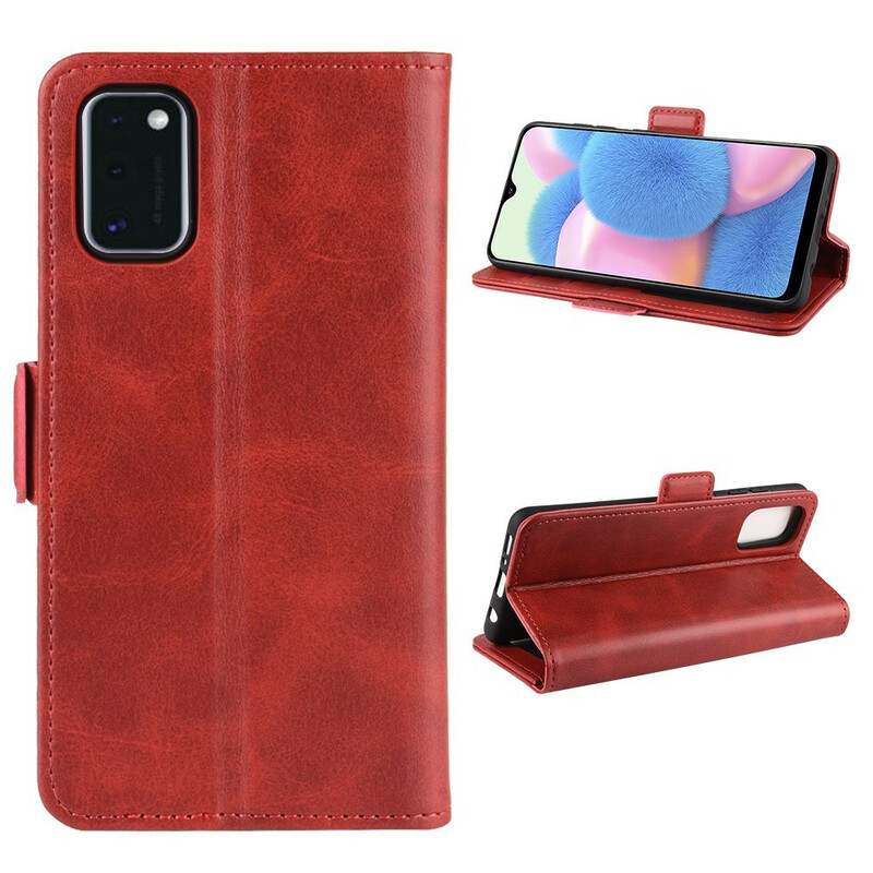 Housse Samsung Galaxy A41 Rabat Double Vintage Housse Samsung Galaxy A41 Rabat Double Vintage