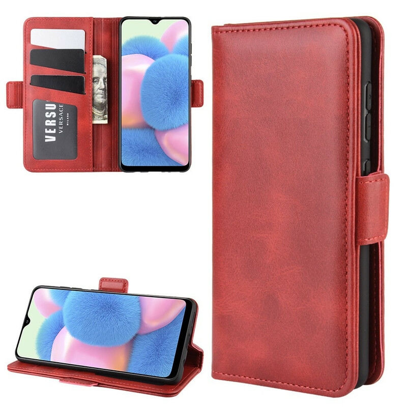 Housse Samsung Galaxy A41 Rabat Double Vintage Housse Samsung Galaxy A41 Rabat Double Vintage