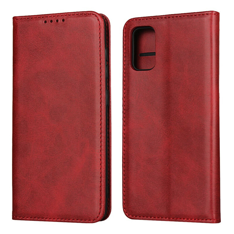 Flip Cover Samsung Galaxy A41 Style Cuir Sobriété Flip Cover Samsung Galaxy A41 Style Cuir Sobriété