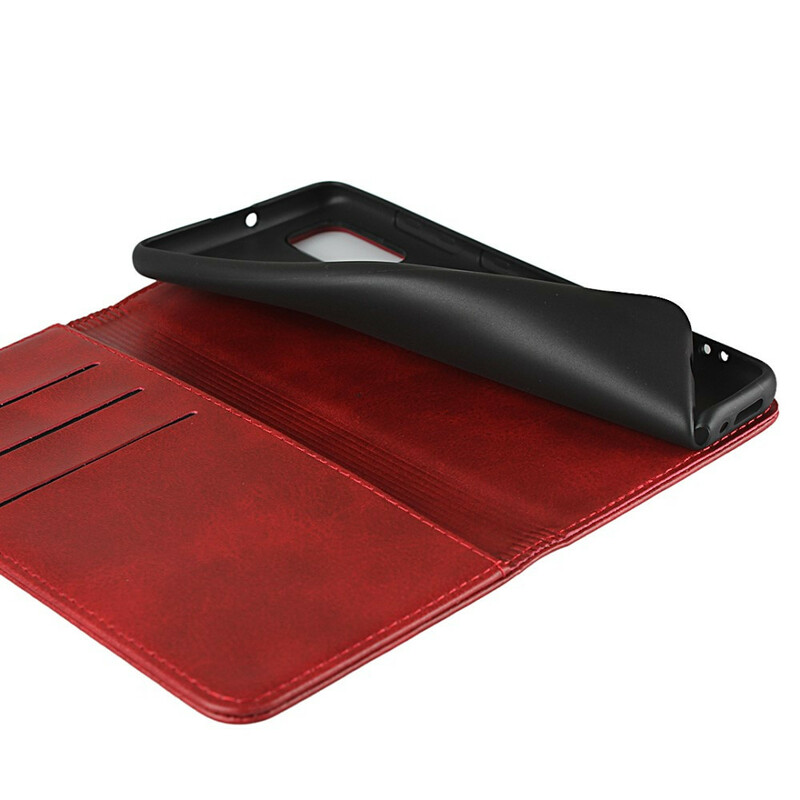Flip Cover Samsung Galaxy A41 Style Cuir Sobriété Flip Cover Samsung Galaxy A41 Style Cuir Sobriété