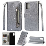 Housse Samsung Galaxy A41 Porte-Monnaie Paillettes Housse Samsung Galaxy A41 Porte-Monnaie Paillettes