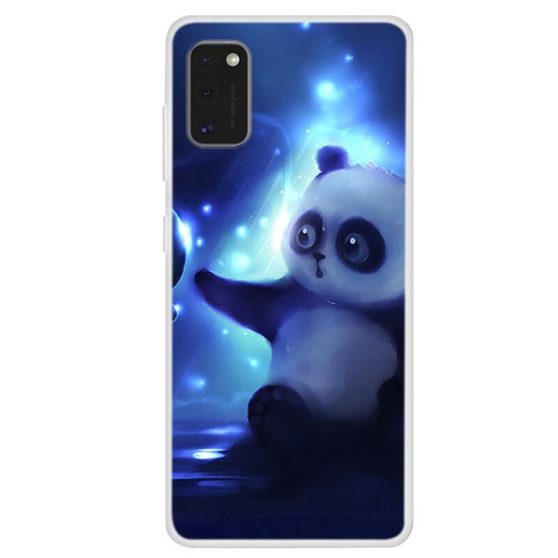 Coque Samsung Galaxy A41 Panda dans l'Espace