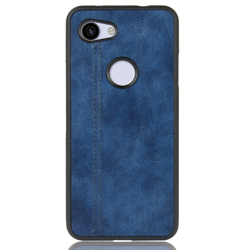 Coque Google Pixel 3A Style Cuir Coutures