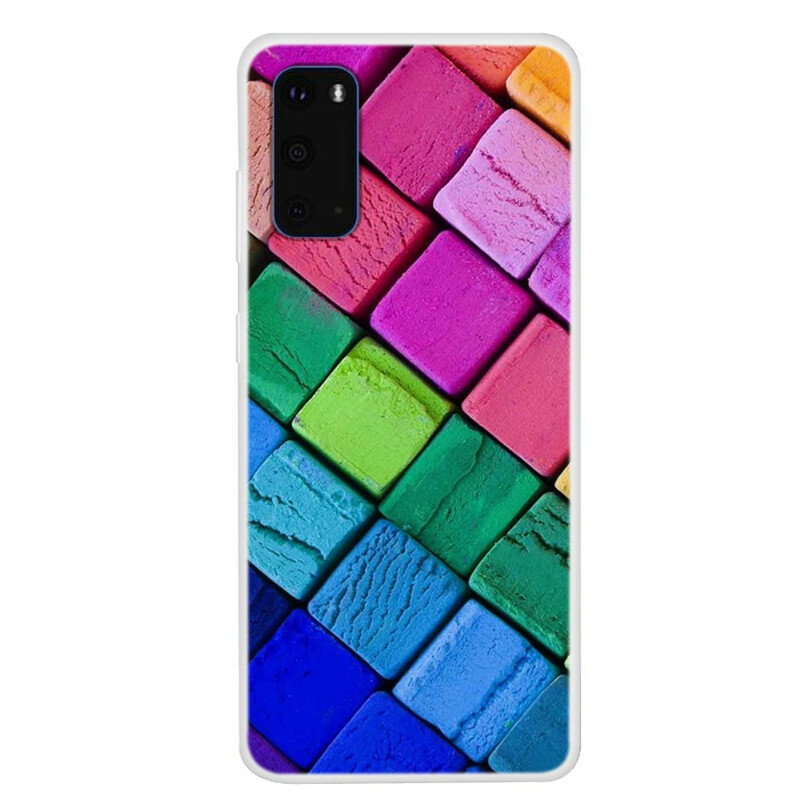 Coque Samsung Galaxy S20 Cubes Colorés