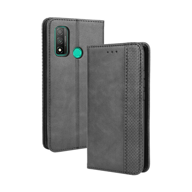 Flip Cover Huawei P Smart 2020 Effet Cuir Vintage Stylisé Flip Cover Huawei P Smart 2020 Effet Cuir Vintage Stylisé