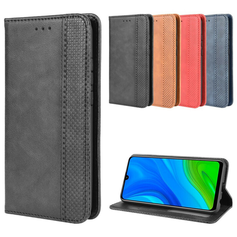 Flip Cover Huawei P Smart 2020 Effet Cuir Vintage Stylisé Flip Cover Huawei P Smart 2020 Effet Cuir Vintage Stylisé