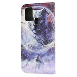 Housse Huawei P Smart 2020 Loup en Hiver avec Lanière Housse Huawei P Smart 2020 Loup en Hiver avec Lanière