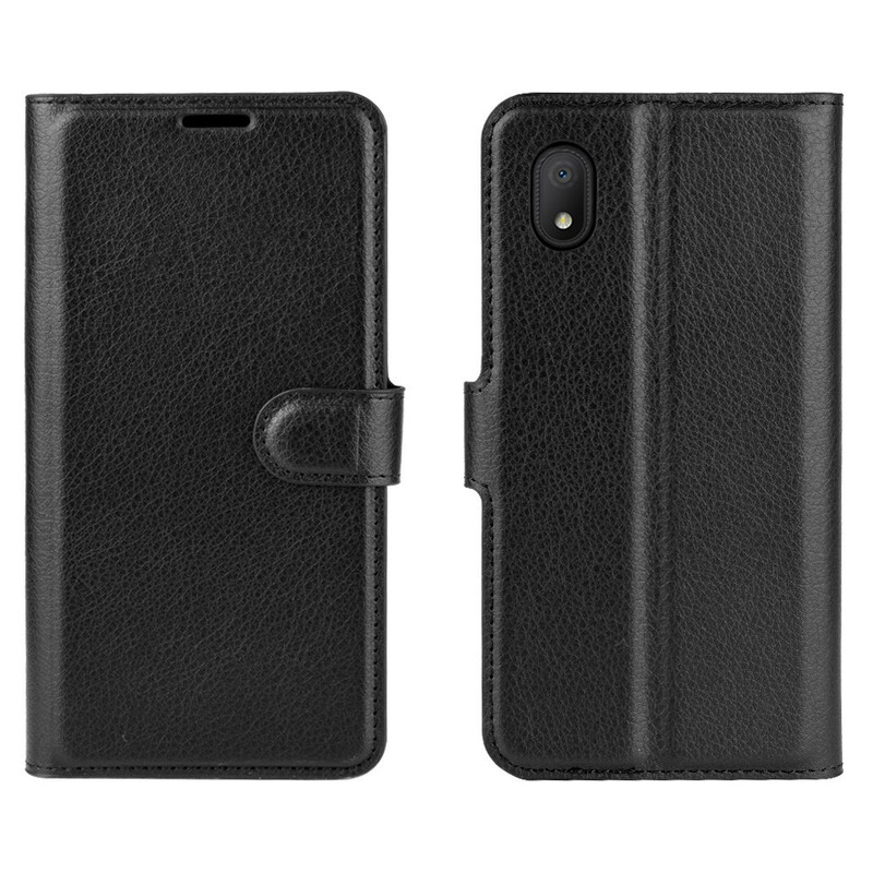 Housse Alcatel 1B Effet Cuir Litchi Classique Housse Alcatel 1B Effet Cuir Litchi Classique