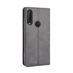 Flip Cover Alcatel 1S / 3L Effet Cuir Vintage Stylisé