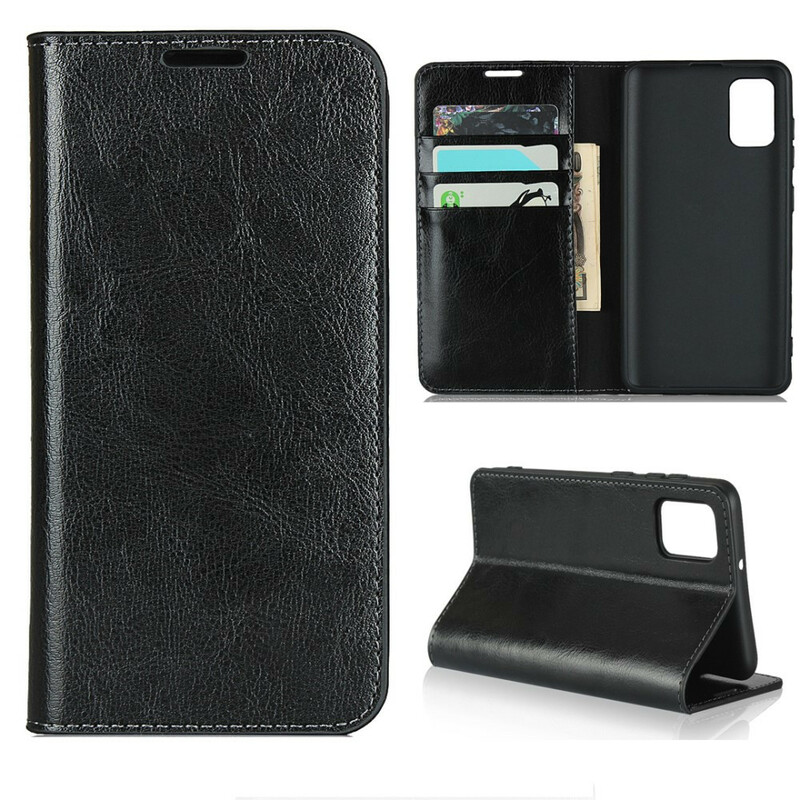 Flip Cover Samsung Galaxy A41 Cuir Véritable Flip Cover Samsung Galaxy A41 Cuir Véritable