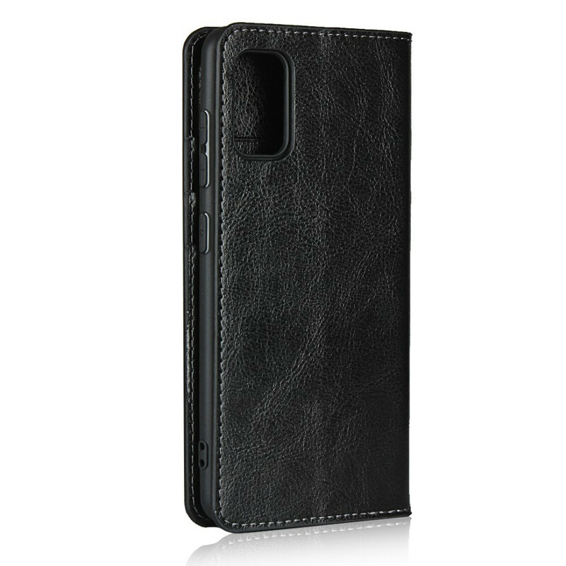 Flip Cover Samsung Galaxy A41 Cuir Véritable