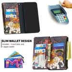 Housse Samsung Galaxy A41 Poche Zippée Éléphant Housse Samsung Galaxy A41 Poche Zippée Éléphant