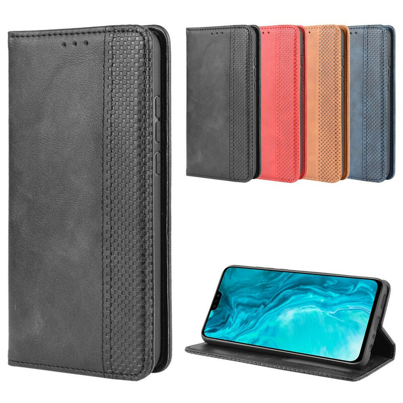 Flip Cover Honor 9X Lite Effet Cuir Vintage Stylisé Flip Cover Honor 9X Lite Effet Cuir Vintage Stylisé