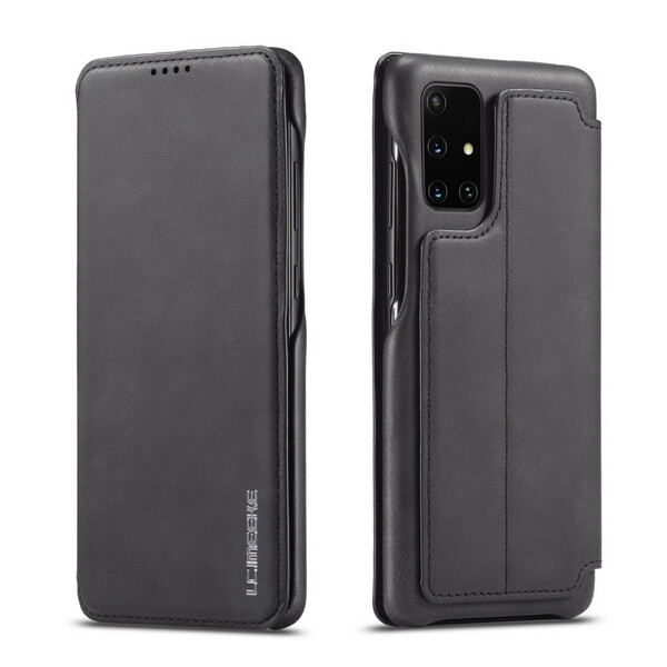 Flip Cover Samsung Galaxy A51 LC.IMEEKE Effet Cuir