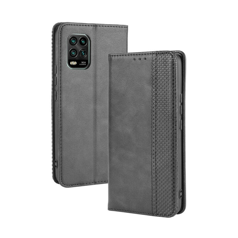 Flip Cover Xiaomi Mi 10 Lite Effet Cuir Vintage Stylisé Flip Cover Xiaomi Mi 10 Lite Effet Cuir Vintage Stylisé