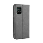 Flip Cover Xiaomi Mi 10 Lite Effet Cuir Vintage Stylisé Flip Cover Xiaomi Mi 10 Lite Effet Cuir Vintage Stylisé