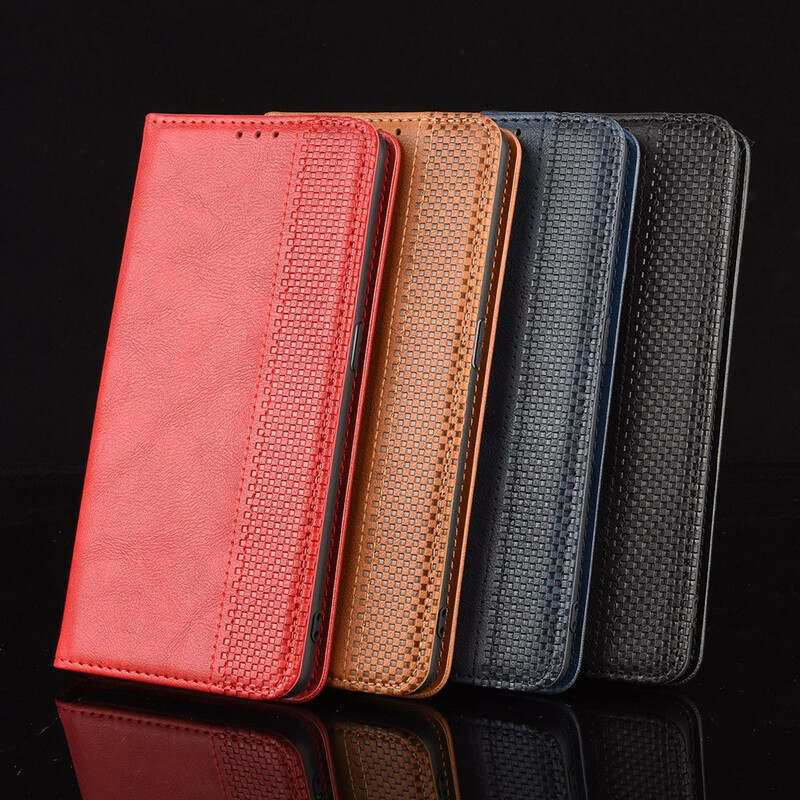 Flip Cover Xiaomi Mi 10 Lite Effet Cuir Vintage Stylisé