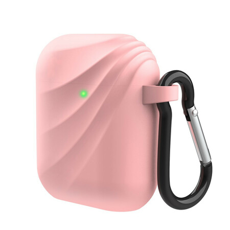 Coque AirPods Silicone Tourbillon avec Mousqueton