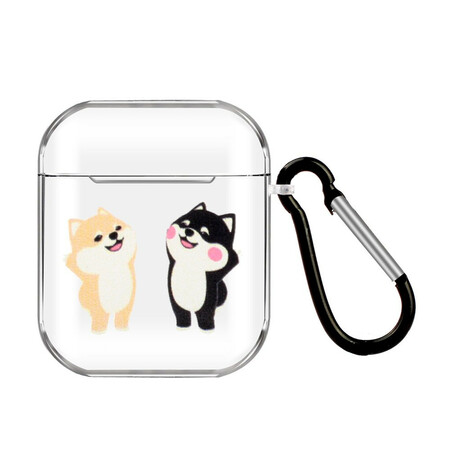 Coque AirPods Silicone Série Chats avec Mousqueton