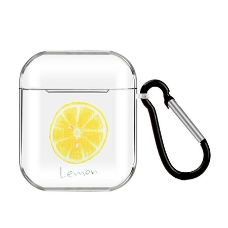 Coque AirPods Silicone Série Fruit avec Mousqueton
